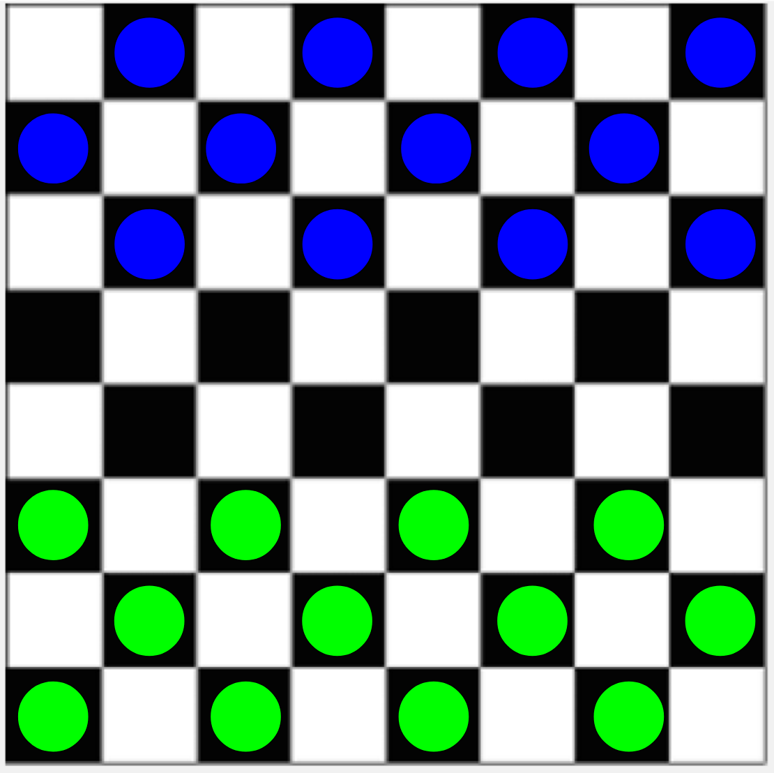 checkers game example output