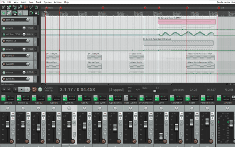 Reaper interface