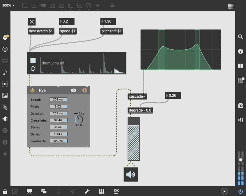 MaxMSP interface
